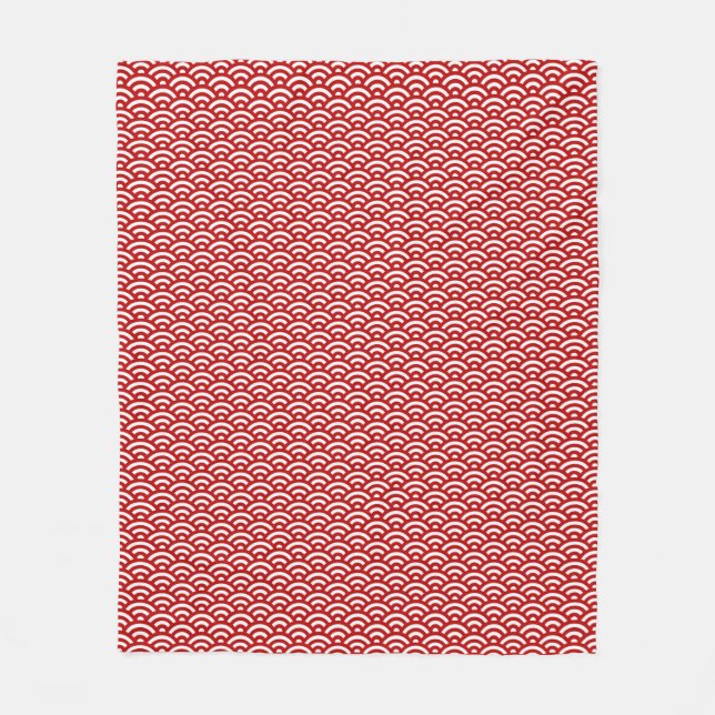 Couverture Polaire Motif de Japonais (Devant)