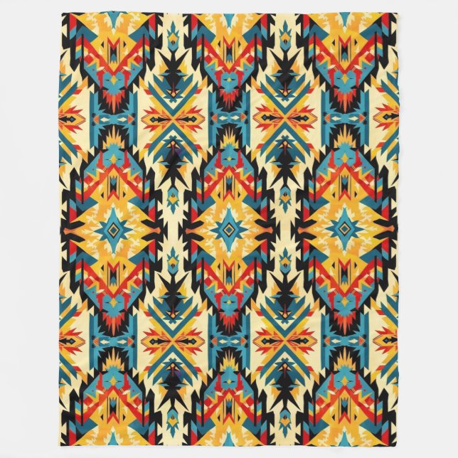 Couverture Polaire Motif de la nation Choctaw (Devant)