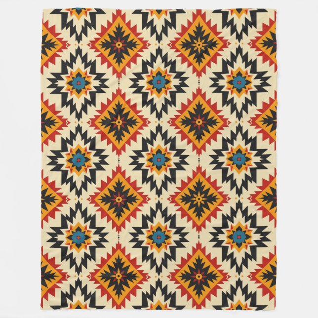 Couverture Polaire Motif de la nation Choctaw (Devant)