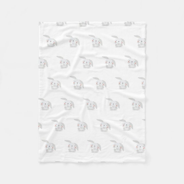 Couverture Polaire Motif de lapin (Devant)