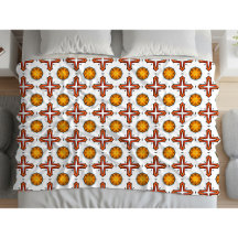 Motif de mandala orange et jaune