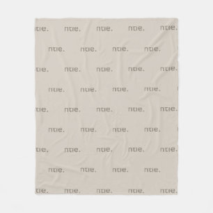 Couverture Polaire Motif de mots répétés doux Cozy, Calme & Doux
