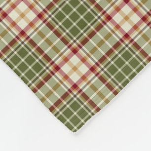 Couverture Polaire Motif de Noël boisé