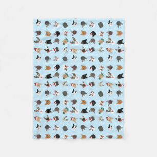 Couverture Polaire Motif de Noël du chat