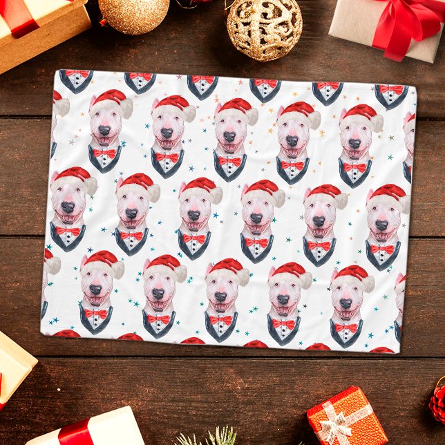 Couverture Polaire Motif de Noël du chien de Tirer de mûre (Créateur téléchargé)