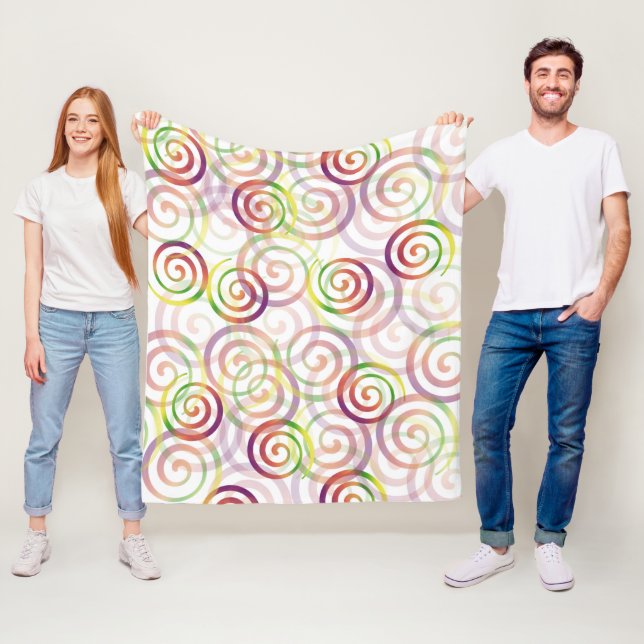 Couverture Polaire Motif de Noël joli Rainbow (En situation)