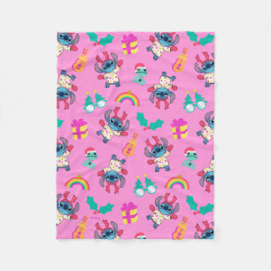 Couverture Polaire Motif de Noël Stitch & Scrump