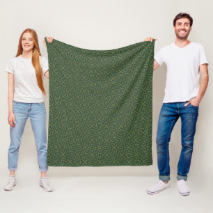 Couverture Polaire Motif de noeud celtique tissé
