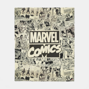 Couverture Polaire Motif de pages de bandes dessinées Marvel