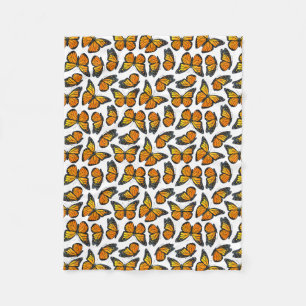 Couverture Polaire Motif de papillon de monarque