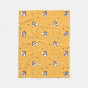 Couverture Polaire Motif de points de puces et de puces
