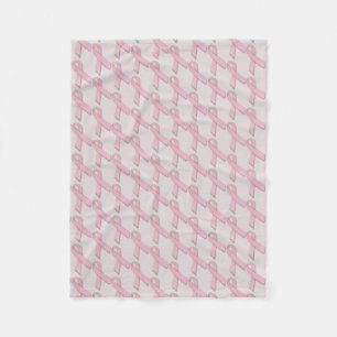 Couverture Polaire Motif de sensibilisation au cancer du sein