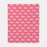 Motif de silhouettes de porc rose | Le mignon amou