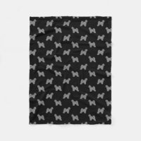 Motif de silhouettes de Terrier tibétain