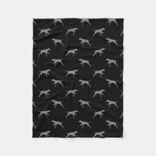 Couverture Polaire Motif de silhouettes d'indicateur