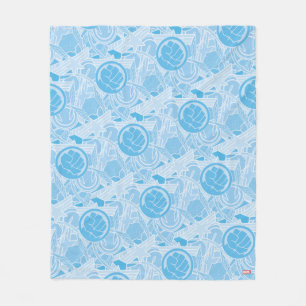 Couverture Polaire Motif de symboles des Avengers