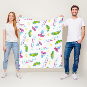 Couverture Polaire Motif de taxi et de fontaine d'eau pour AMIS™