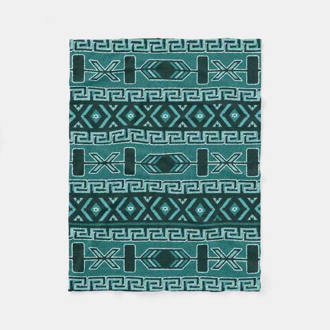 Couverture Polaire Motif de Turqouise du sud-ouest (Devant)