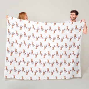Couverture Polaire Motif de vol Corgi