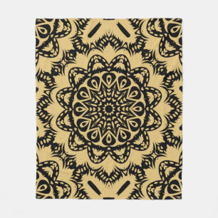 Couverture Polaire Motif décoratif de style oriental. Couleur dans le