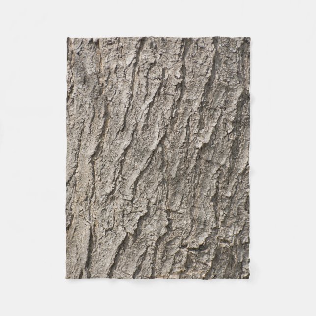Couverture Polaire Motif d'écorce (Devant)