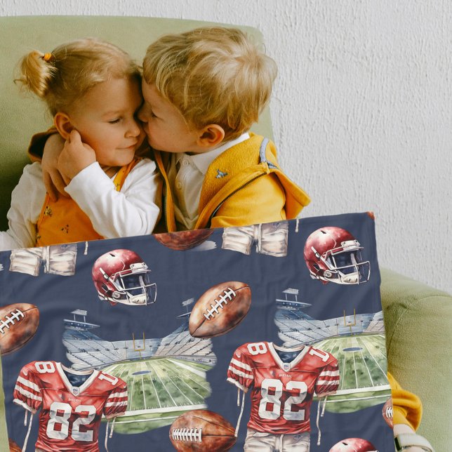 Couverture Polaire Motif d'équipement de football (Créateur téléchargé)