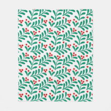Motif des baies de mistletoe de Noël
