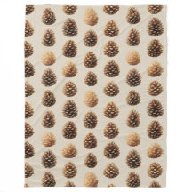 Motif d'hiver Rustique Brown Pine Cône