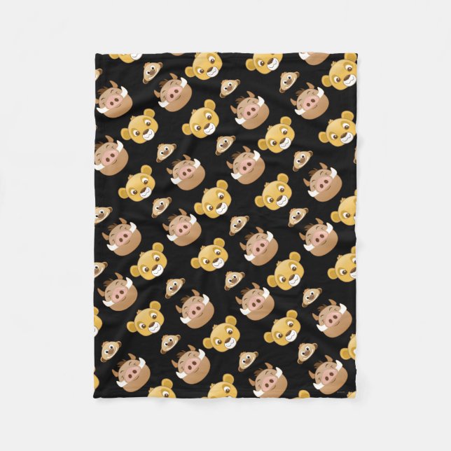 Couverture Polaire Motif du Lion King Emoji Land (Devant)