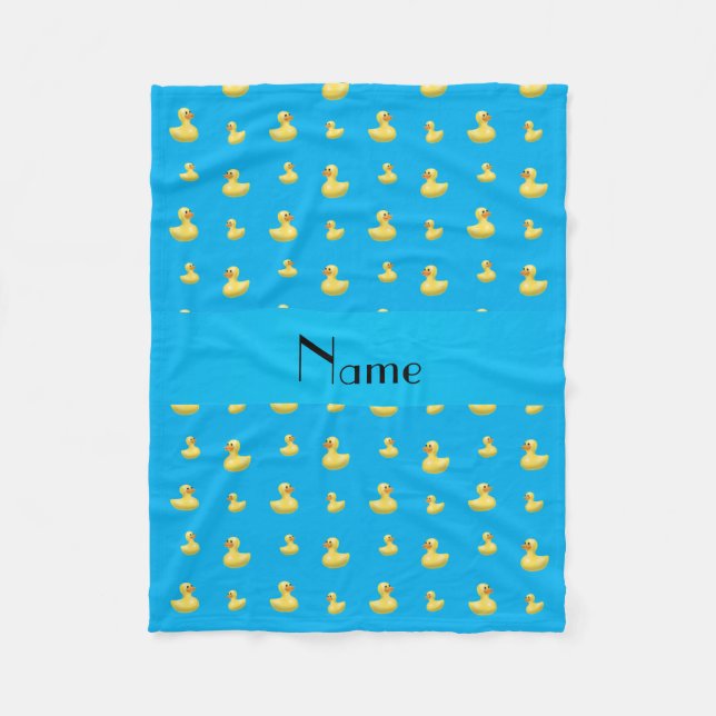 Couverture Polaire Motif en caoutchouc nommé personnalisé de canard (Devant)