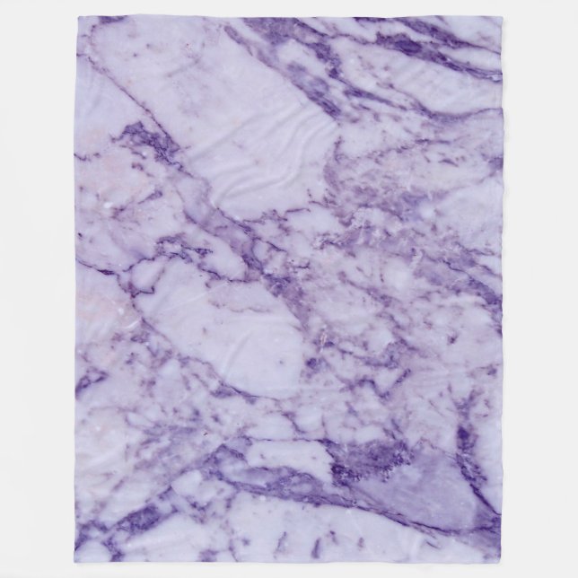 Couverture Polaire Motif en pierre de marbre pourpre (Devant)