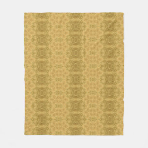 Couverture Polaire Motif ensoleillé jaune doré brillant