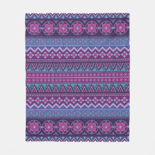 Couverture Polaire motif ethnique Abstrait, vintag ornemental
