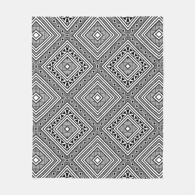 Couverture Polaire Motif ethnique sans couture (Devant)