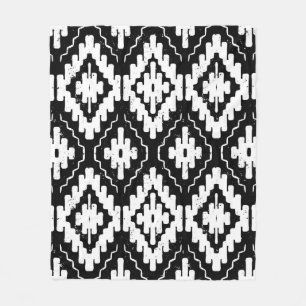 Couverture Polaire Motif ethnique vintage et transparent avec l'indi