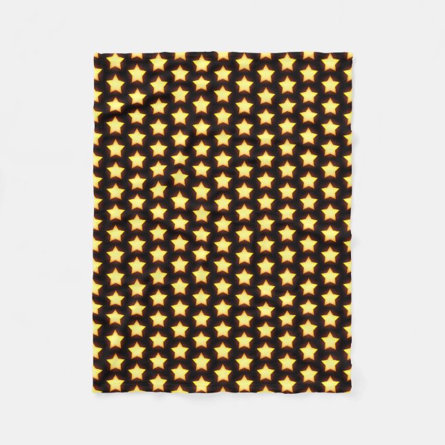 Couverture Polaire Motif étoile dorée (Devant)