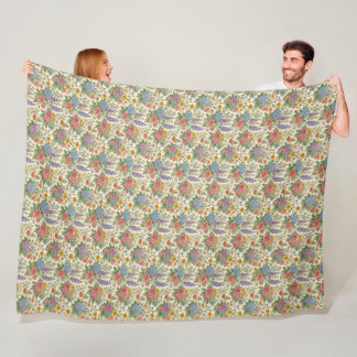 Couverture Polaire Motif floral