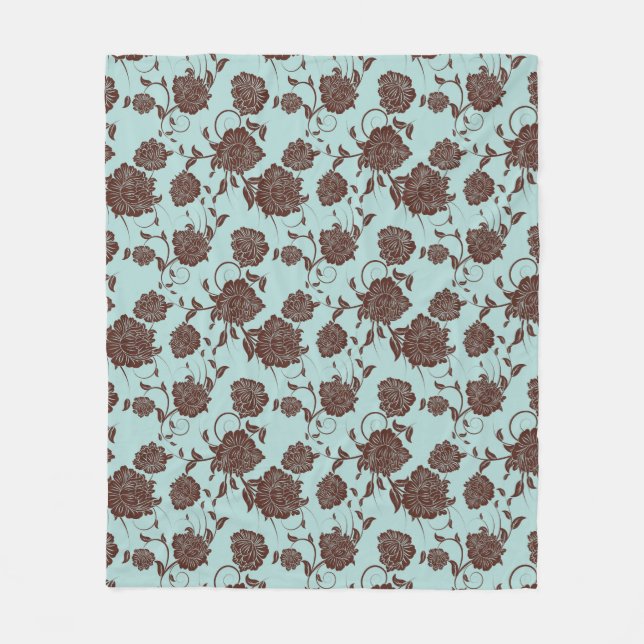 Couverture Polaire Motif floral 13 (Devant)