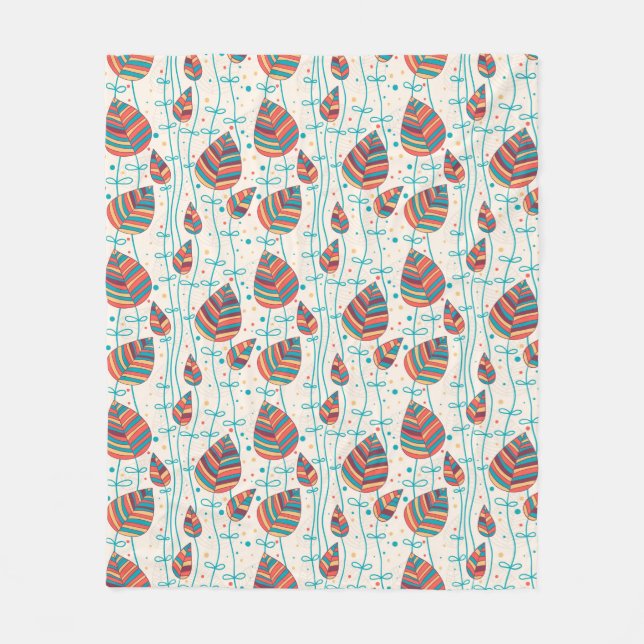 Couverture Polaire Motif floral 5 2 (Devant)