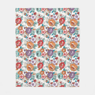 Couverture Polaire Motif floral 5 d'élégance abstraite