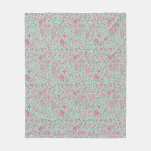 Couverture Polaire Motif floral mignon d'été