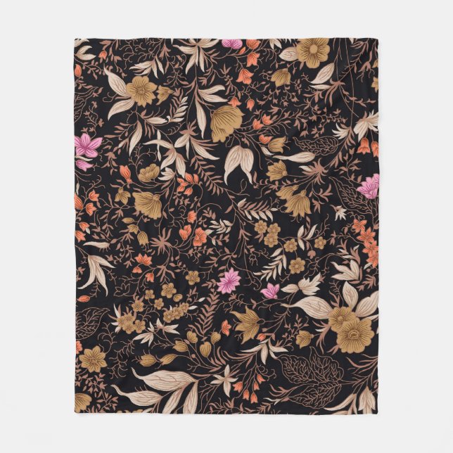 Couverture Polaire Motif floral paisley incomparable (Devant)