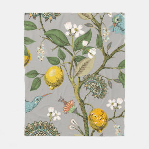 Couverture Polaire Motif floral sans soudure. Papier peint botanique.
