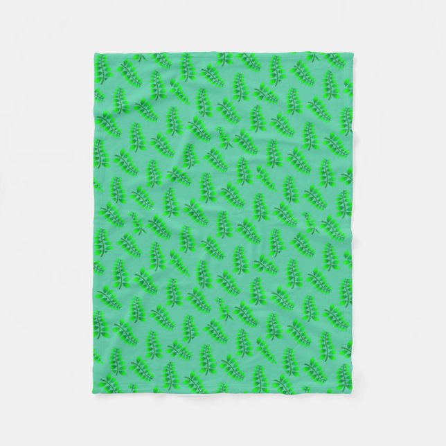 Couverture Polaire Motif Foliage éponyme (Devant)