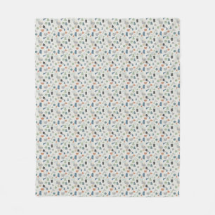 Couverture Polaire Motif géométrique de couleur neutre – Contemporain