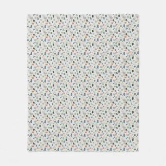 Couverture Polaire Motif géométrique de couleur neutre – Contemporain