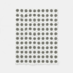 Couverture Polaire motif géométrique des étoiles d'argent