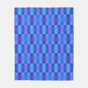 Couverture Polaire Motif géométrique Good Vibes rétro