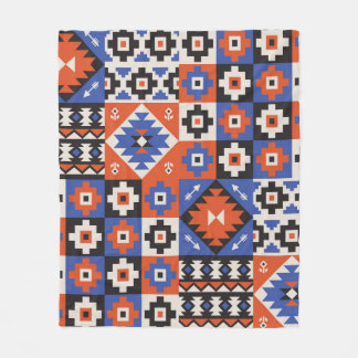 Couverture Polaire Motif géométrique oriental sans couture. Design et