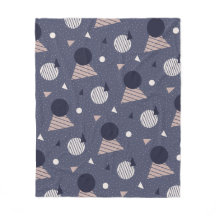 Motif géométrique rétro du triangle gris bleu